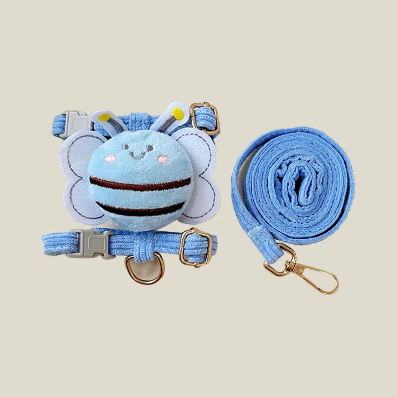 Bee Style Cat Harness & Leash Set – Adjustable for Cats & Small Dogs