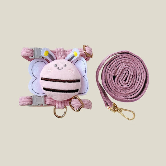 Bee Style Cat Harness & Leash Set – Adjustable for Cats & Small Dogs