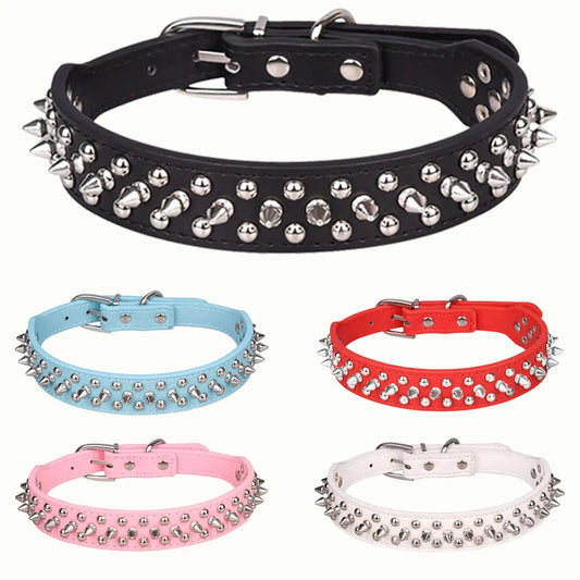 Adjustable Rivet Dog Collar