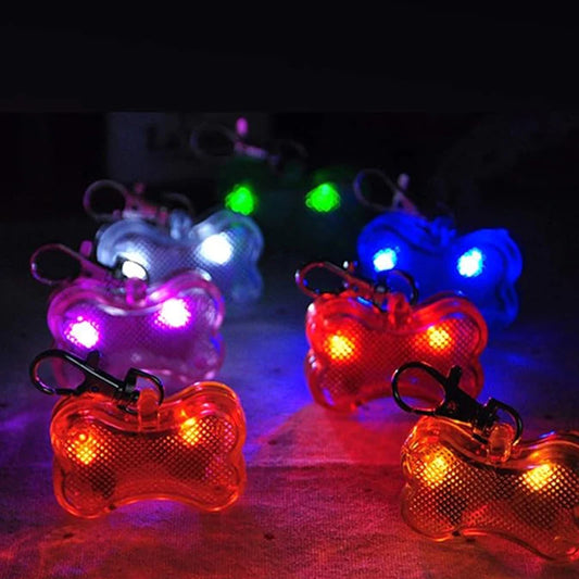 LED Pet Collar Pendant – Glow-in-the-Dark Safety Light for Dogs & Cats